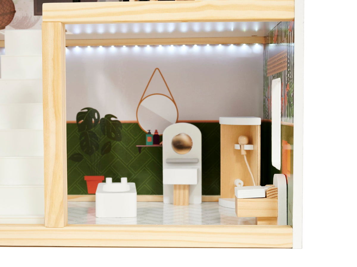 Lulilo Floro Boho Led Wooden Dollhouse