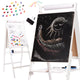 Wooden Magnetic Chalkboard White Large Xxl