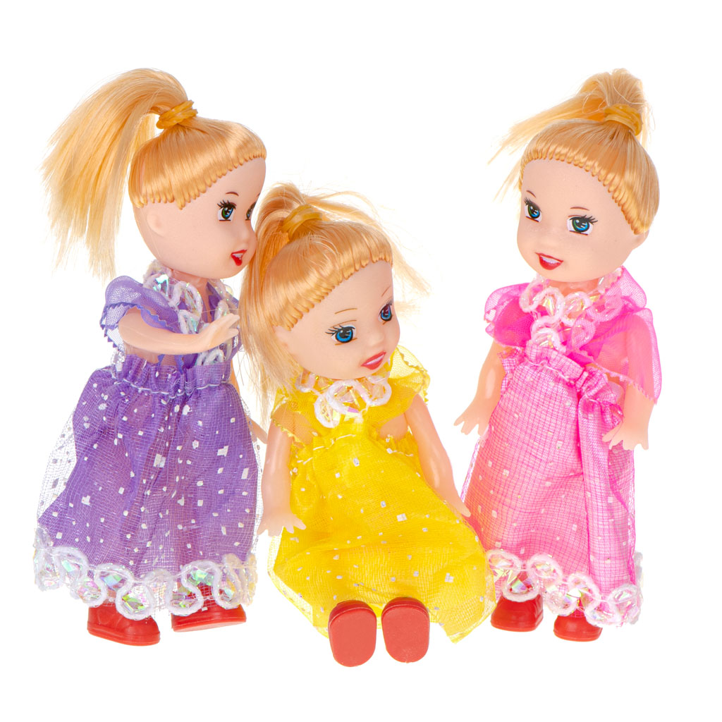Bonecas Bonecas Para Casa De Bonecas Conjunto De 3pcs 10cm