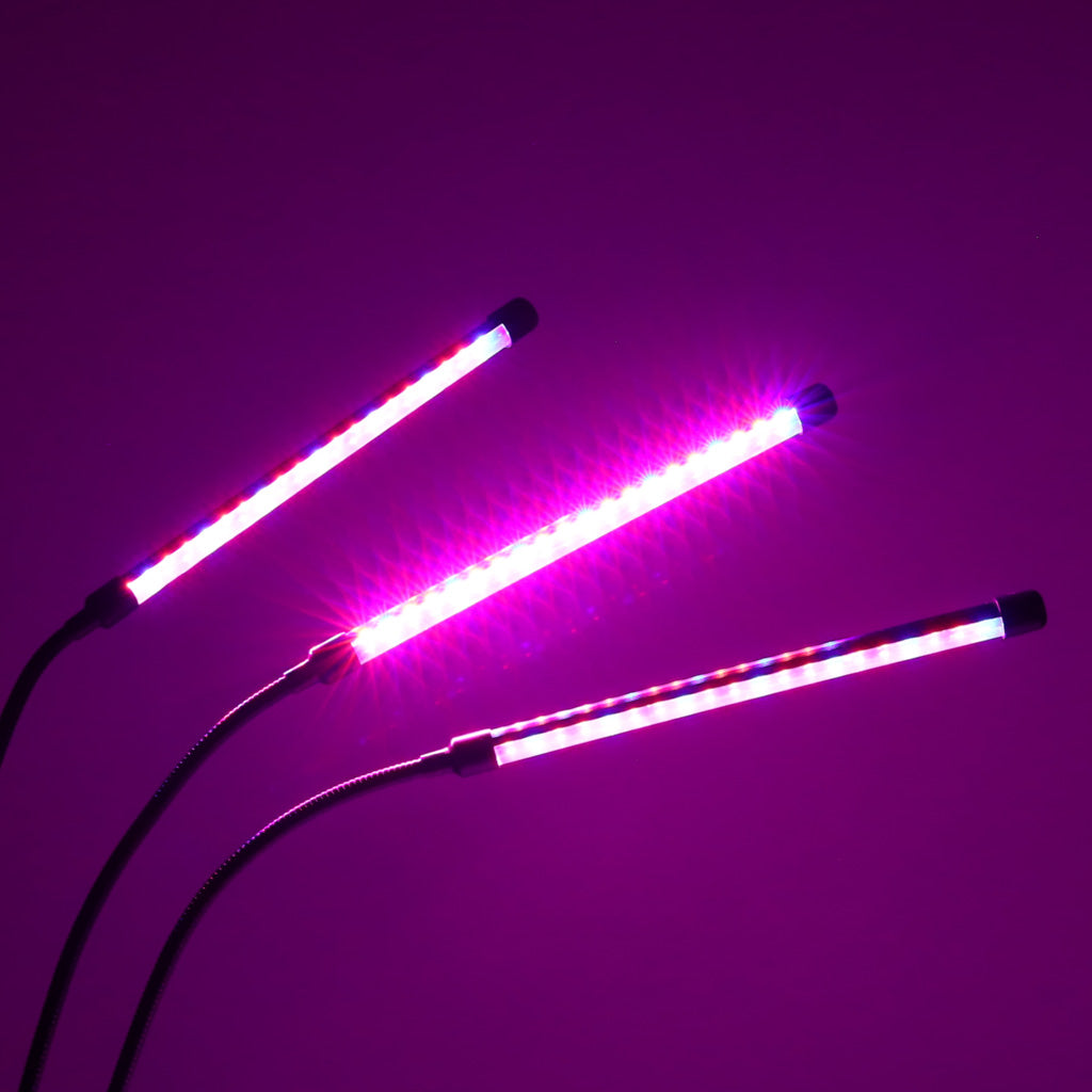 Led Plant Growing Lamp Panel 3 Bulbs