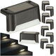 Solar Garden Outdoor Led Staircase Lamp Dusk Sensor 8 Pieces