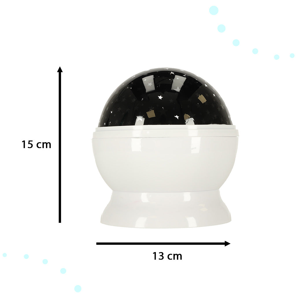Proyector Estrellas Luz Nocturna 2 En 1 Usb Blanco