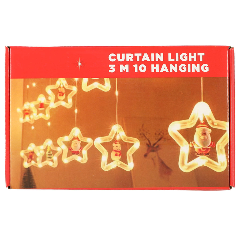 Led Curtain Lights With Figures 3m 125led Warm White
