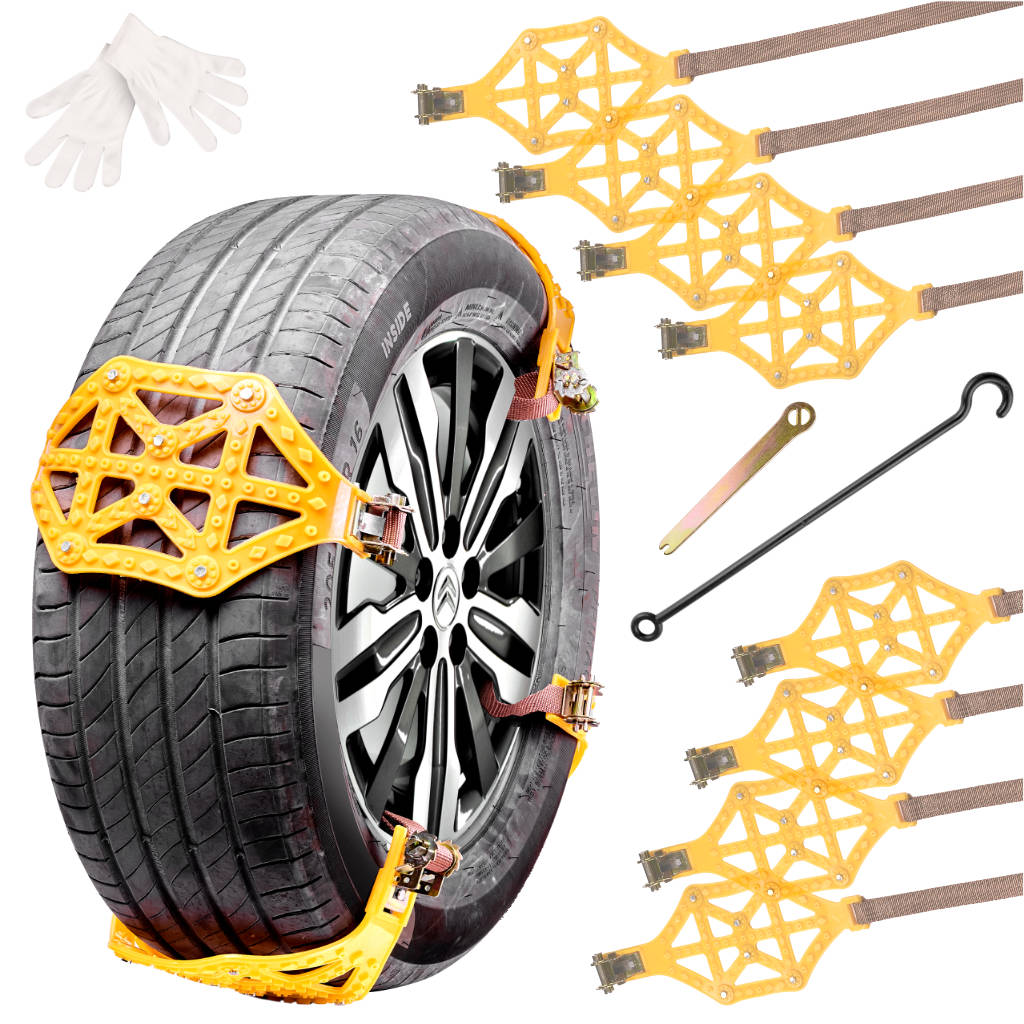 Snow Chains Anti-slip Wheel Caps Snow Tires 8el.