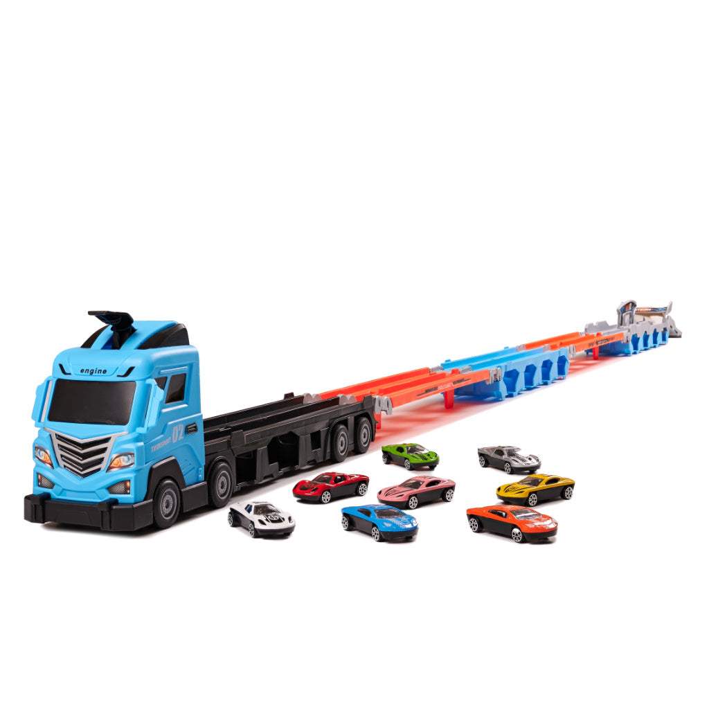 Camion remorque voiture piste 8 El. 21m
