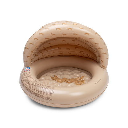 Swim Essentials Kids Pool - Beige - Roamer - Ø 100 Cm With Canopy
