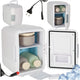Travel Refrigerator Electric Car Mini For Food Cosmetics Heating Cooling 2in1 4l White