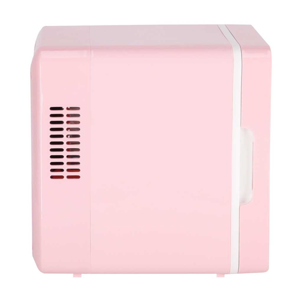 Rejse Køleskab Elbil Mini Til Mad Kosmetik Varme Køling 2i1 4l Pink