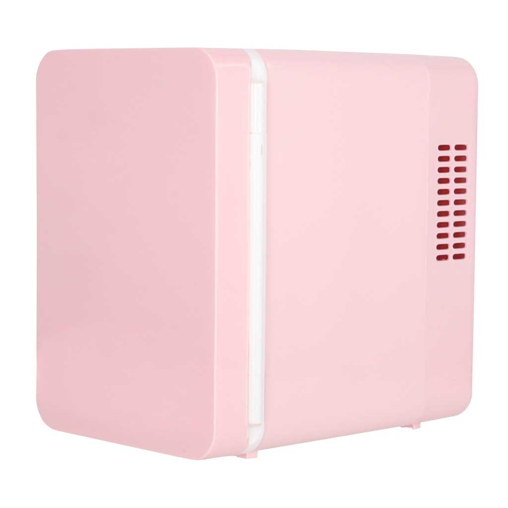 Rejse Køleskab Elbil Mini Til Mad Kosmetik Varme Køling 2i1 4l Pink