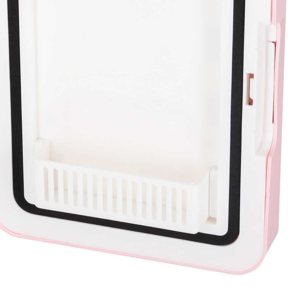 Rejse Køleskab Elbil Mini Til Mad Kosmetik Varme Køling 2i1 4l Pink