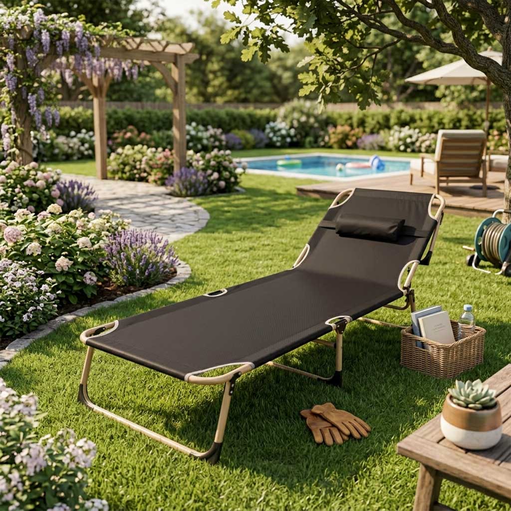 Folding Tourist Field Bed Canada Grey