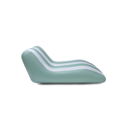 Swim Essentials Premium Lounge Float - Grøn/hvid - Essence