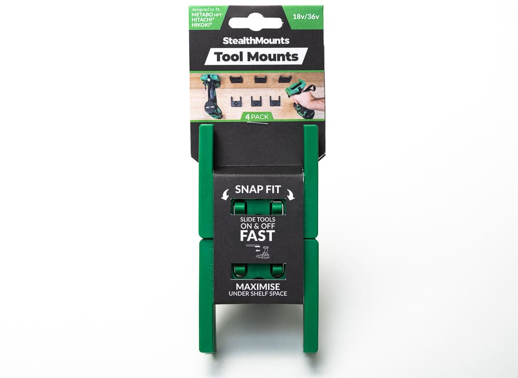 Værktøjsbeslag til 18v Hikoki Hitachi 4-pack Stealthmounts
