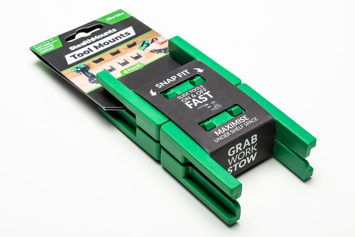 Værktøjsbeslag til 18v Hikoki Hitachi 4-pack Stealthmounts