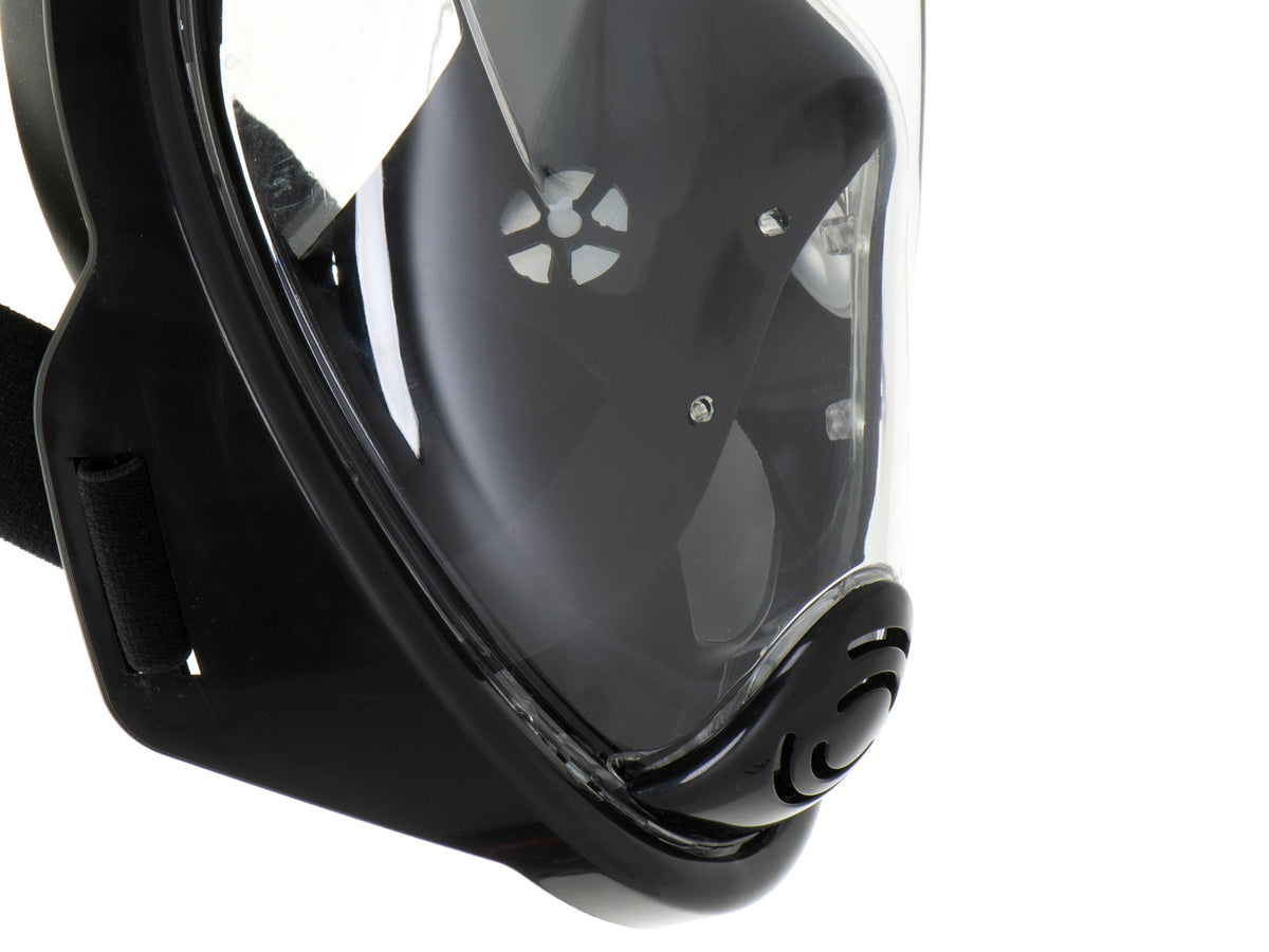 Full Folding Snorkel Mask L/xl Black