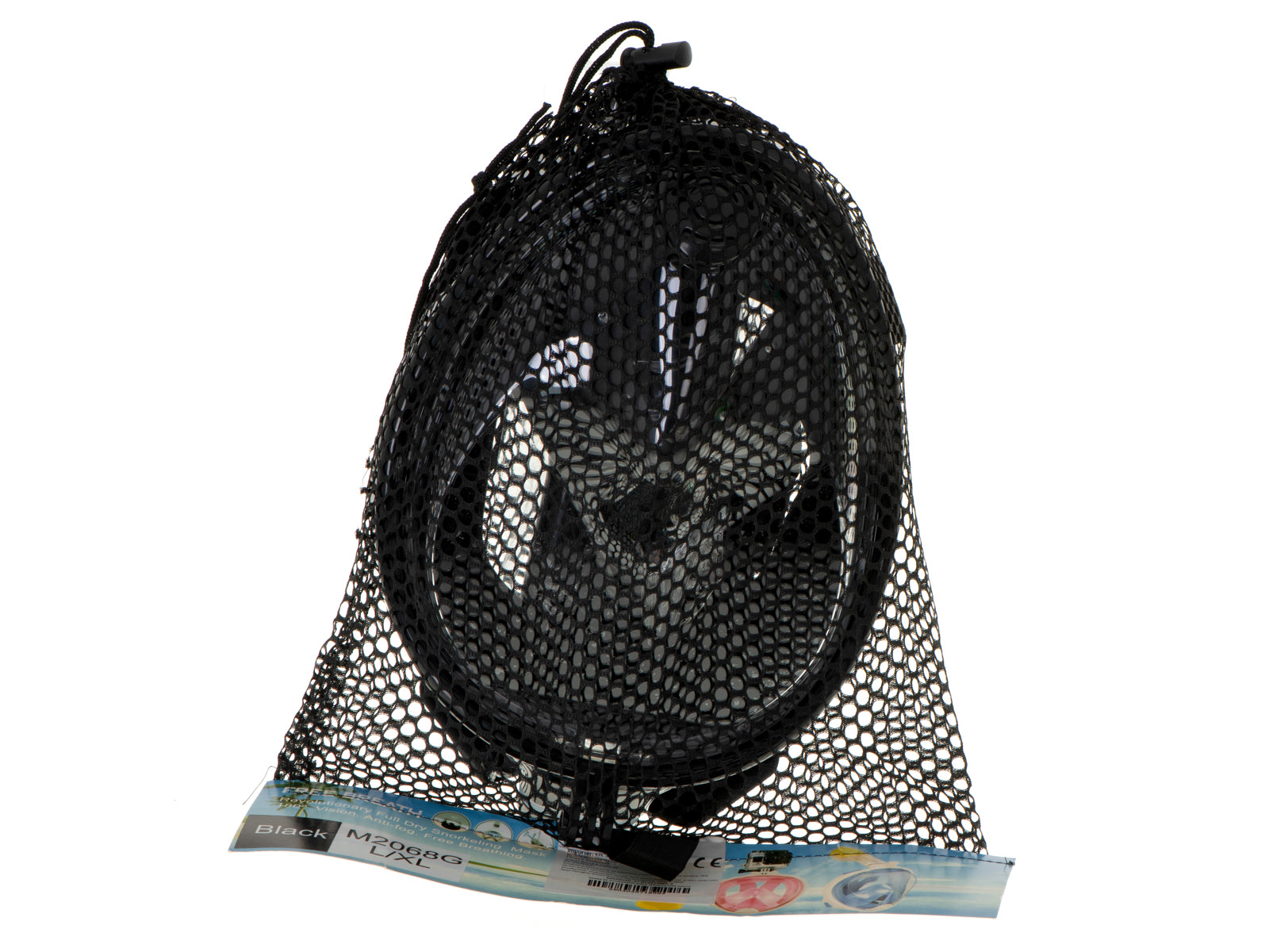 Full Folding Snorkel Mask L/xl Black