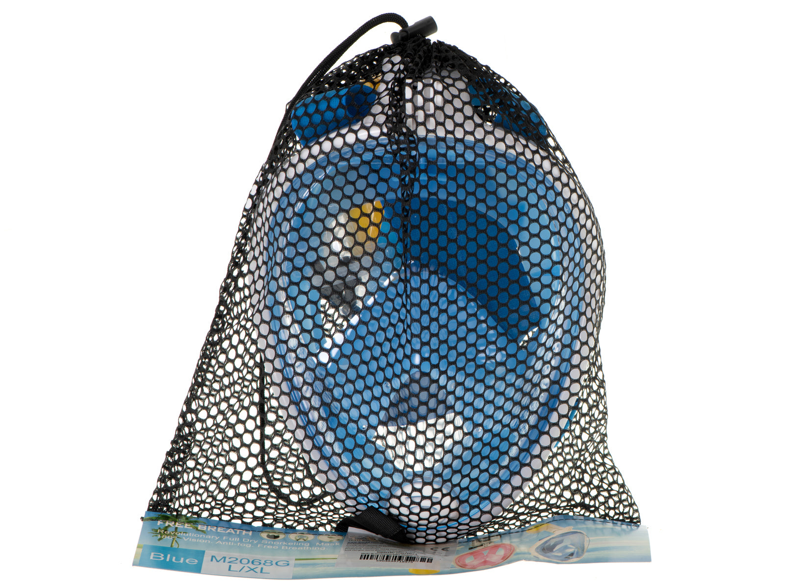Full Folding Snorkel Mask L/xl Blue