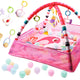 Tapis Éducatif Parc Piscine Avec Boules Rose