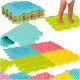 Sensory Mat Montessori Foot Massage Puzzle 8 Pieces Pastel