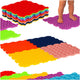 Sensorische mat Montessori voetmassagepuzzel 8 stuks Kleurrijk
