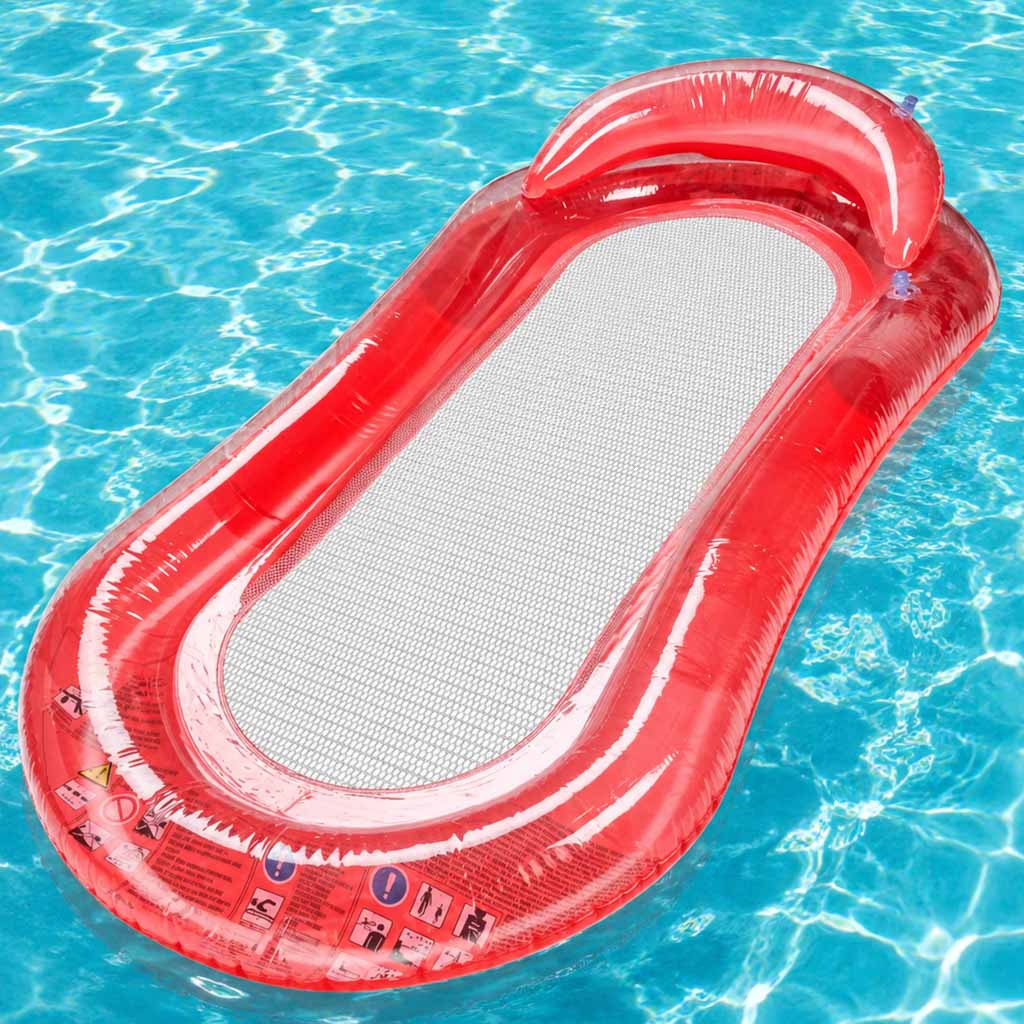 Inflatable Swimming Pool Water Mattress With Net Red Bestway 43103