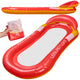 Inflatable Swimming Pool Water Mattress With Net Red
