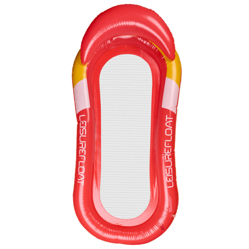 Inflatable Swimming Pool Water Mattress With Net Red