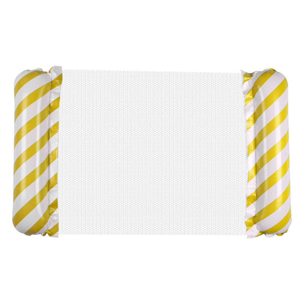 Inflatable Mattress Beach Hammock Water Lounger Chair Swimming Pool Yellow