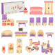 Poppenhuismeubilair Houten Paars