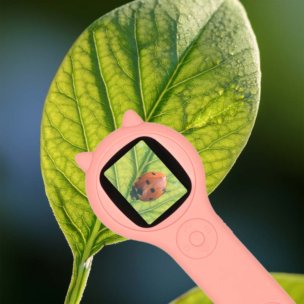 Optical Microscope Magnifier Digital 500x 2mpx Pink
