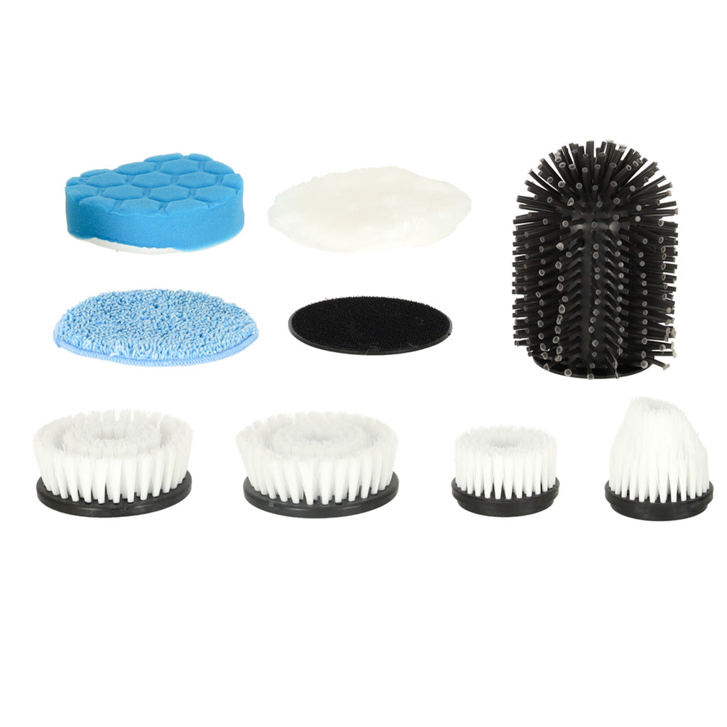 Rotary Mop Electric Cleaning Brush With 9 Brush Heads