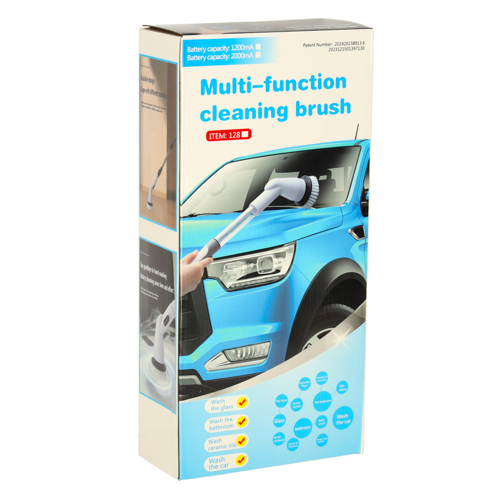 Rotary Mop Electric Cleaning Brush With 9 Brush Heads