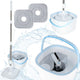 Rectangular Flat Rotary Mop Clean Dirty Water Wringer