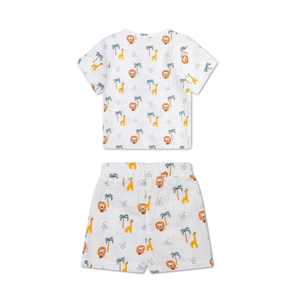Swim Essentials Strandwear Boys - Muszlin - Multicolor - Jungle
