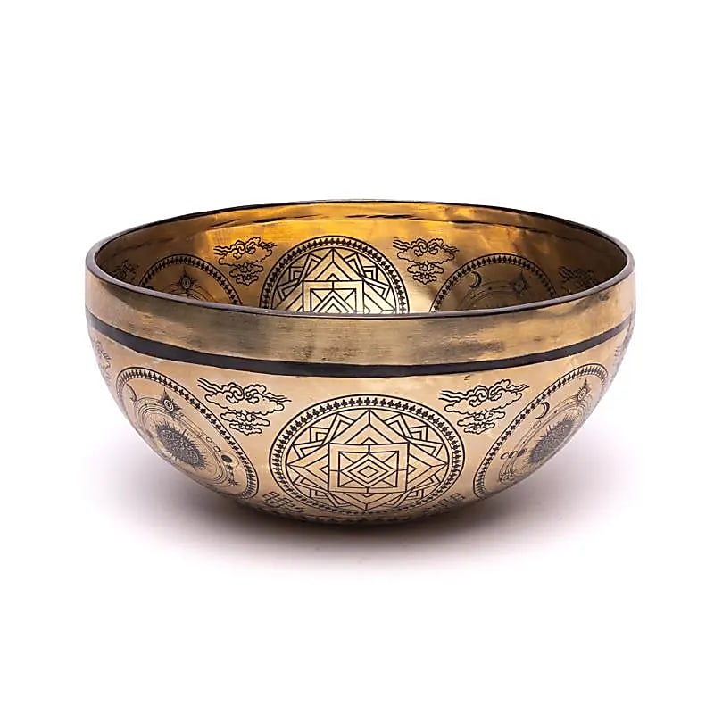 Grawerowana laserowo misa dźwiękowa Sun & Moon - ±1400-1600 G ; ±22-24 cm