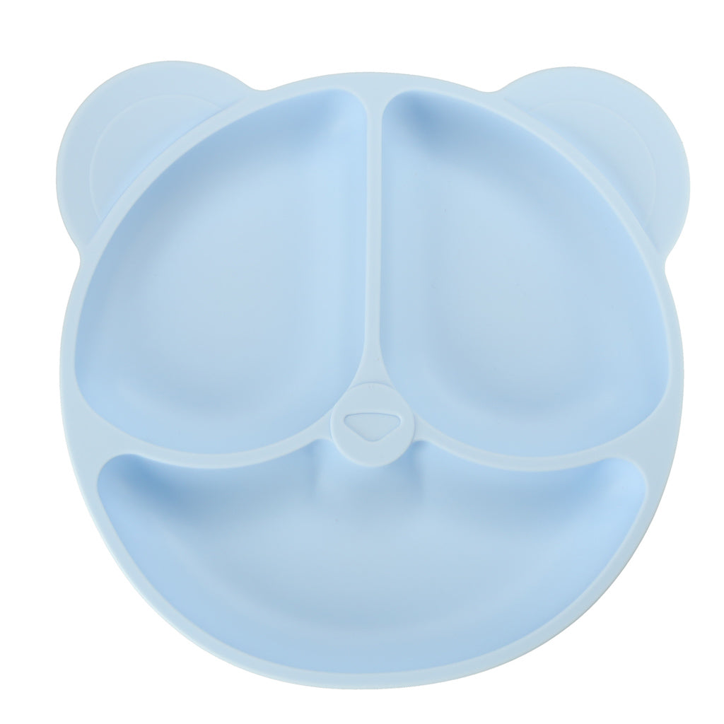 Silikonfat För Barn Nalle Bright Blue 4el