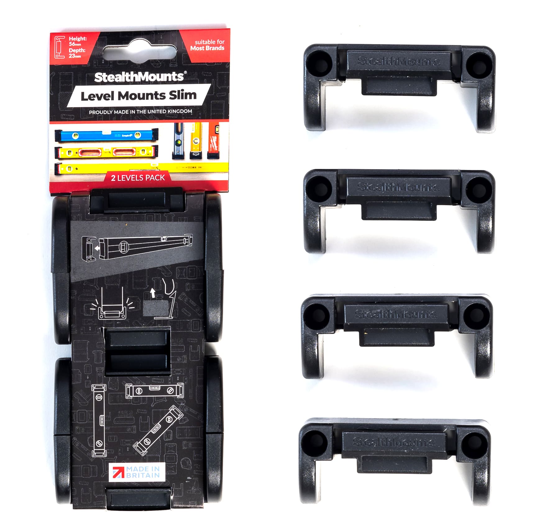 Univerzális vízszintes tartók Slim 2 Pack Stealthmounts