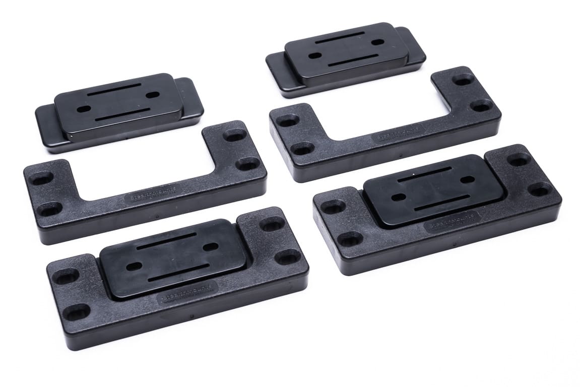 Montagens universais Cleat Nfeet Stealthmounts de 4 unidades