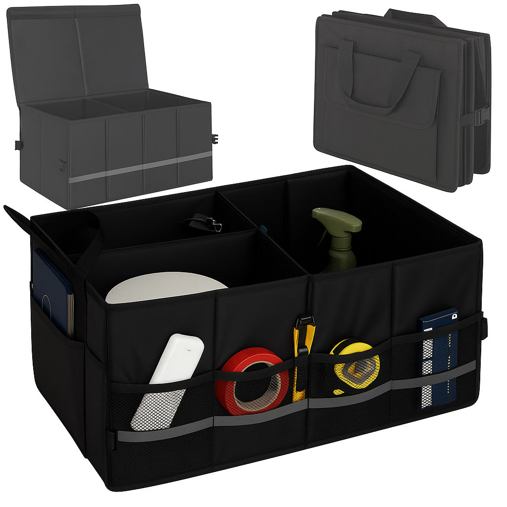 Trunk Organizer Bag For Car With Reflectors 60x35x30