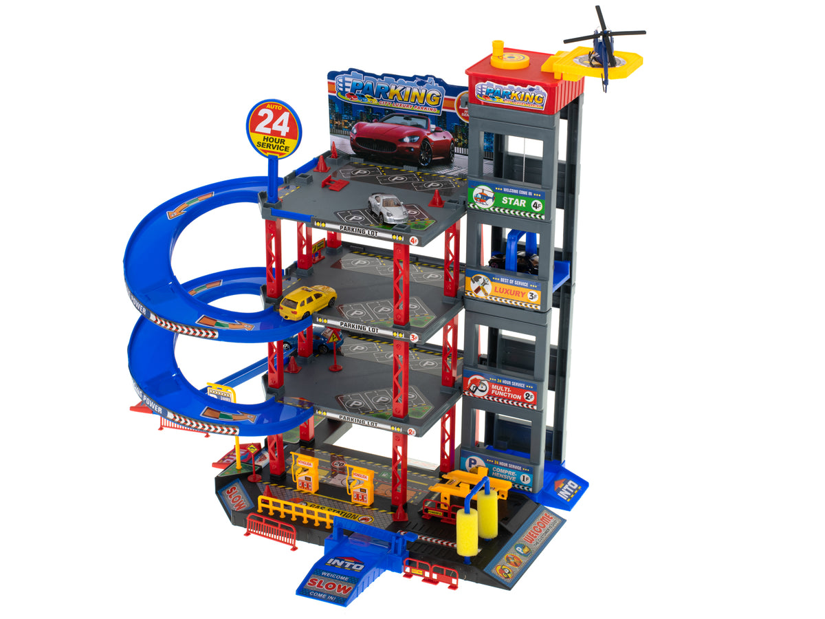 Parking Garage Double-decker Gas Station Car Wash