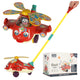 Pusher On A Stick Helicopter Plane With Sound