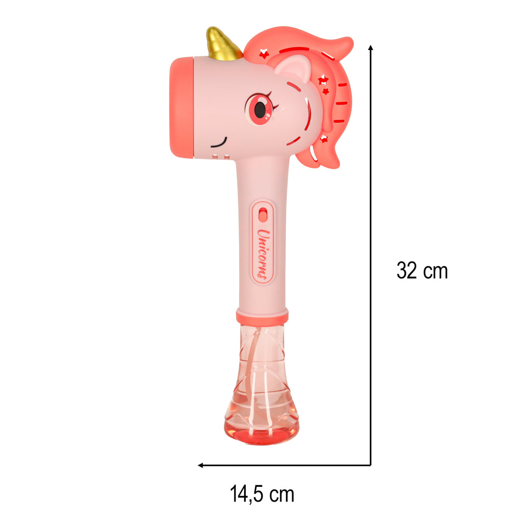 Soap Bubble Gun Bubble Machine Unicorn Wand Light Sound