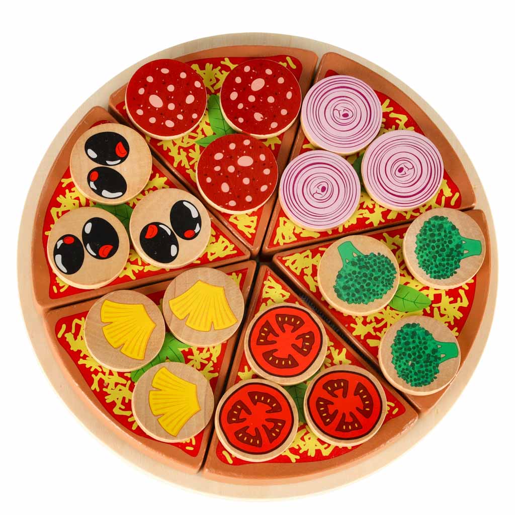Pizza-Holzspielset mit Zubehör