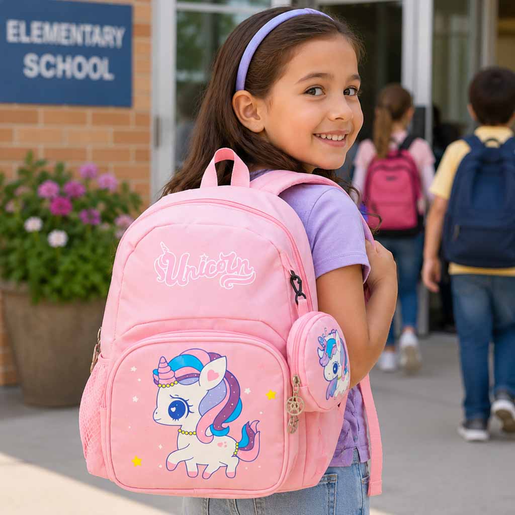 Kindergarten School Backpack Children's Unicorn 30x14x23cm
