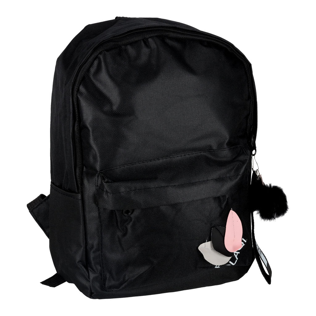 Youth Single Compartment School Backpack Black