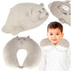 Travel Pillow 2-in-1 Neck Croissant For Airplane Car Mascot Teddy Bear