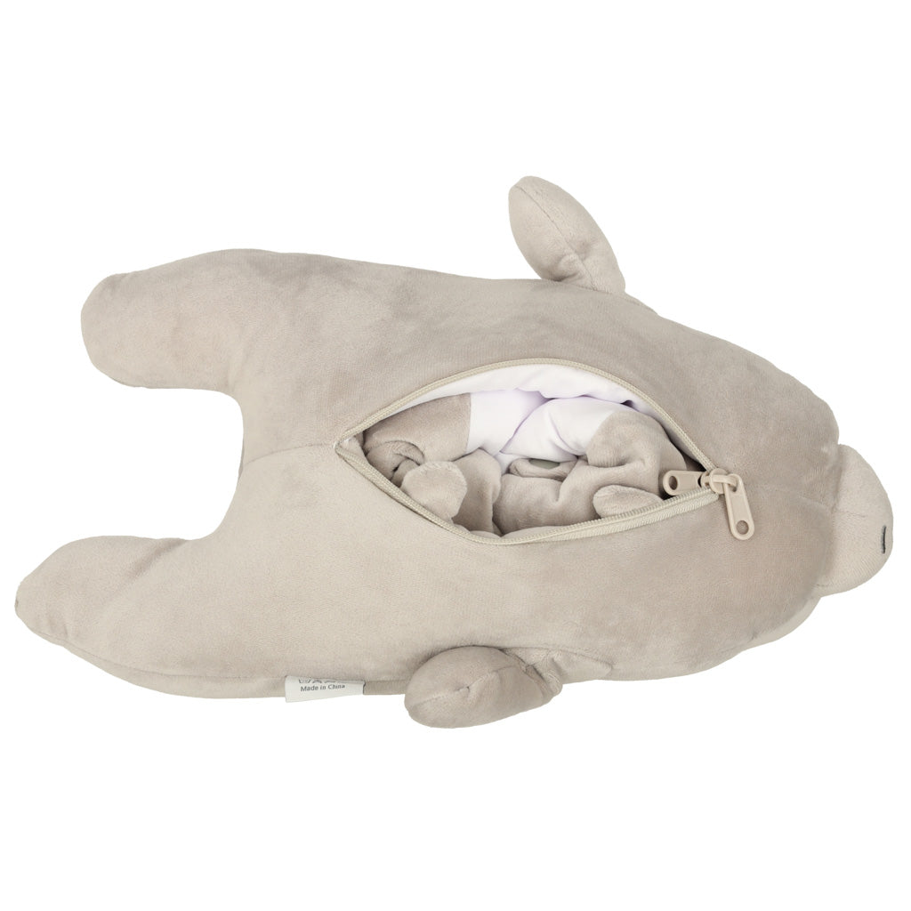 Travel Pillow 2-in-1 Neck Croissant For Airplane Car Mascot Teddy Bear