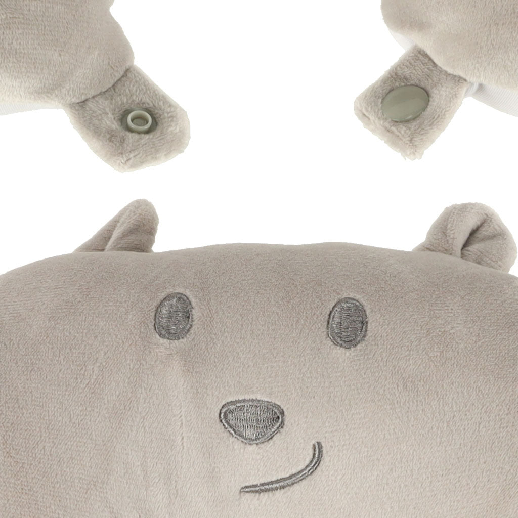 Travel Pillow 2-in-1 Neck Croissant For Airplane Car Mascot Teddy Bear