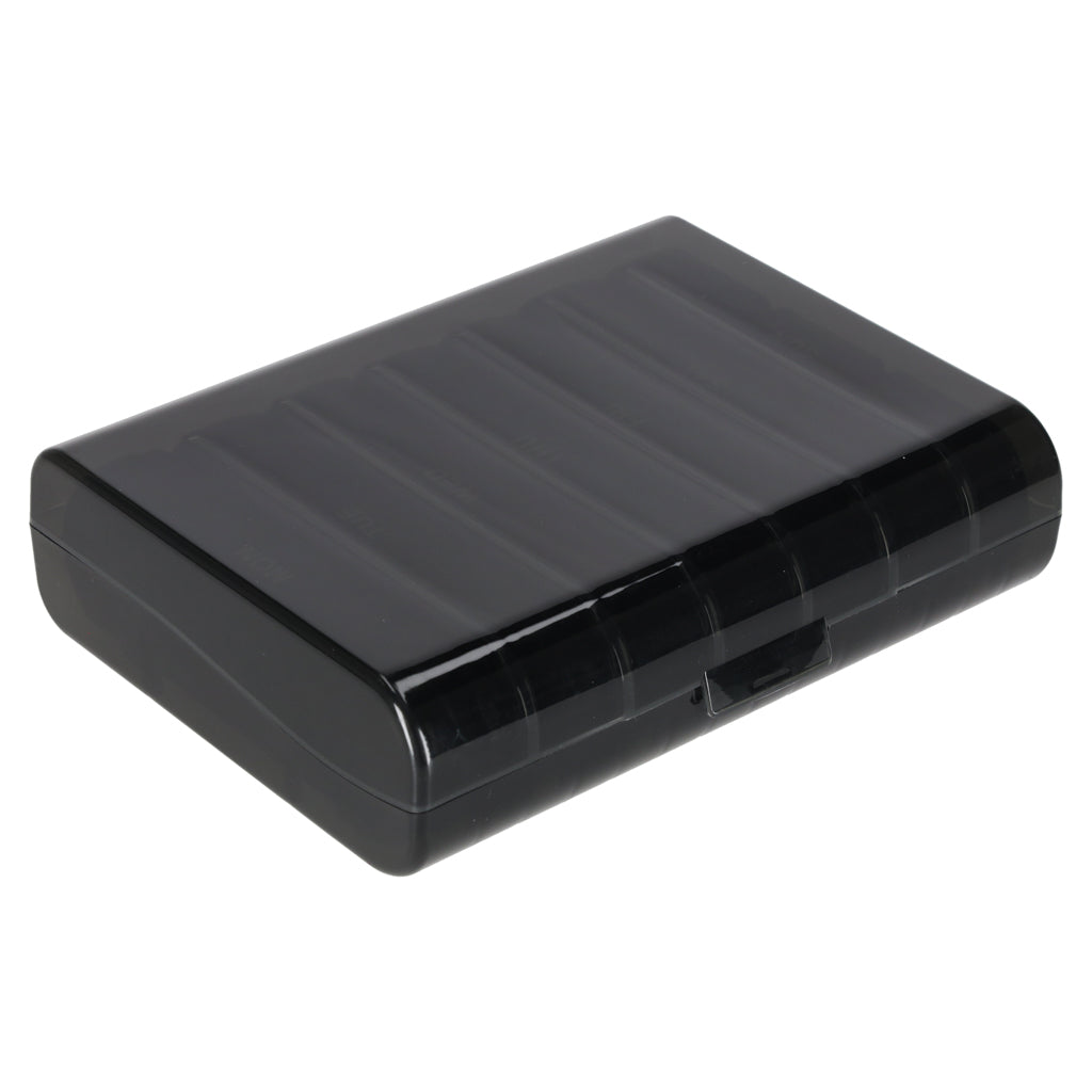 Drug Pill Organizer Container Black