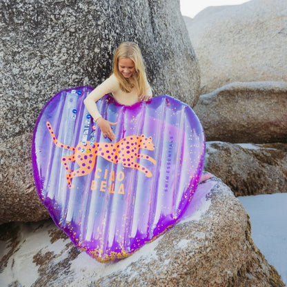 Swim Essentials Pool Float - Lilla Hjerte - Leopard - 150 Cm